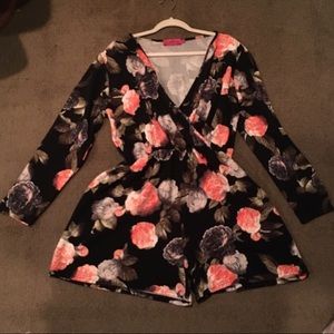 Boohoo half sleeve romper